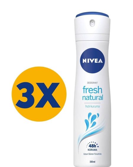 Fresh Natural 150 ml X3 Adet Deo Spray 4005900155993-3
