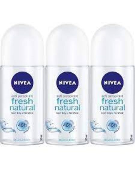 Fresh Natural Deo Rollon 50ml X 3 Adet