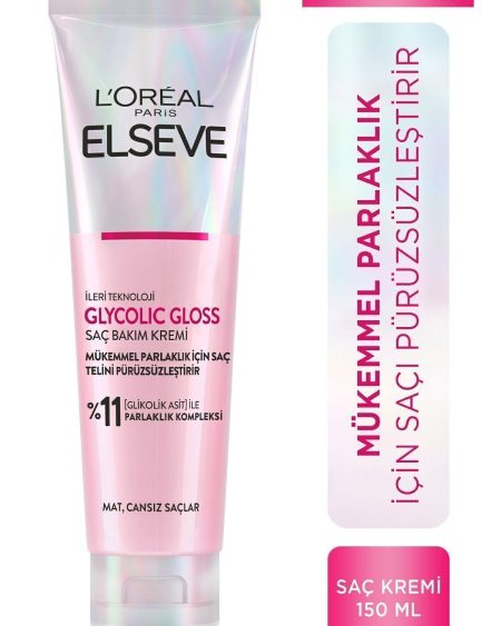 Glycolic Gloss Mükemmel Parlaklık için Pürüzsüzleştirici Saç Kremi 150ml