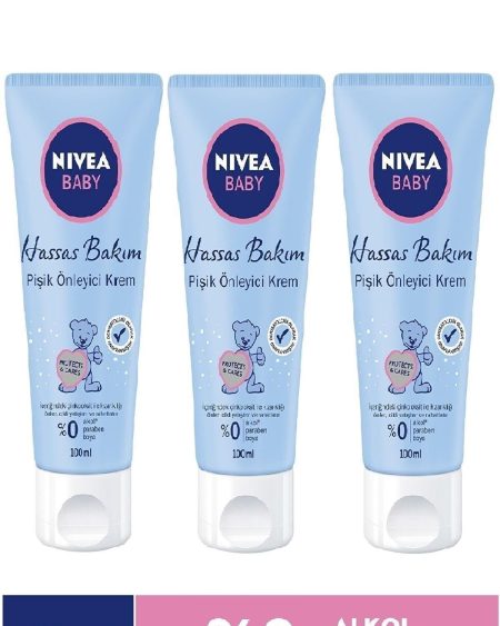 Hassas Bakım Pişik Önleyici Kremi 100 Ml X 3 Adet