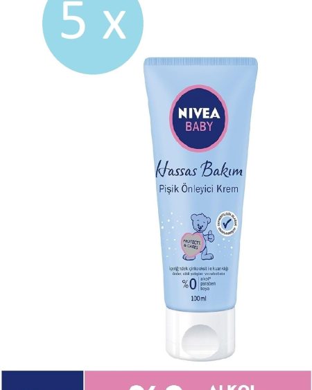 Hassas Bakım Pişik Önleyici Kremi 100 Ml X 5 Adet