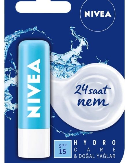 Hydro Care Dudak Bakım Kremi (4,8 Gr), 24 Saat Nem, Aloe Vera, Saf Su Ve Doğal