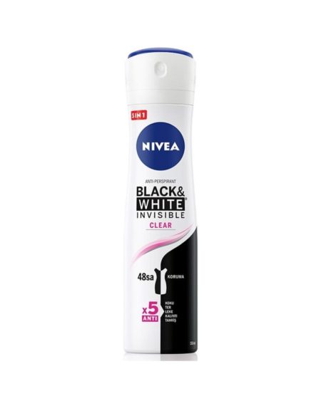 Invisible Black & White Clear Kadın Deodorant Sprey 150 Ml