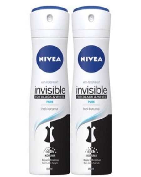 Invisible Black & White Pure Kadın Deodorant 150 Ml X 2 Adet
