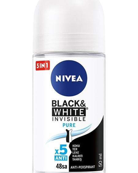 Invisible Black White Pure Kadın Deodorant Roll on 50 ml