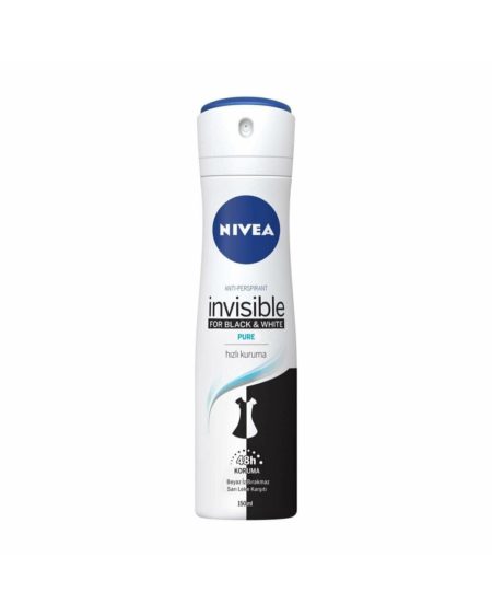 Invisible Black White Pure Kadın Deodorant Sprey 150 Ml
