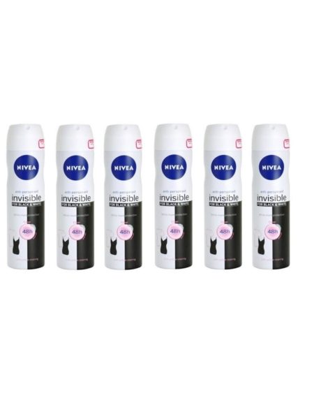 Invisible Clear Black & White Deo 150ml X 6 Adet