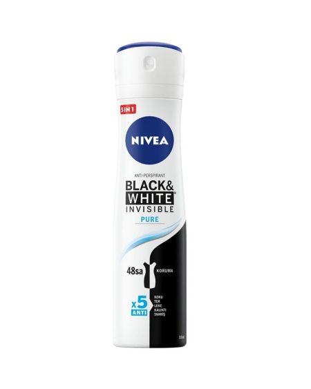 Invisible Pure Black White Kadın Deodorant Sprey 150 ml