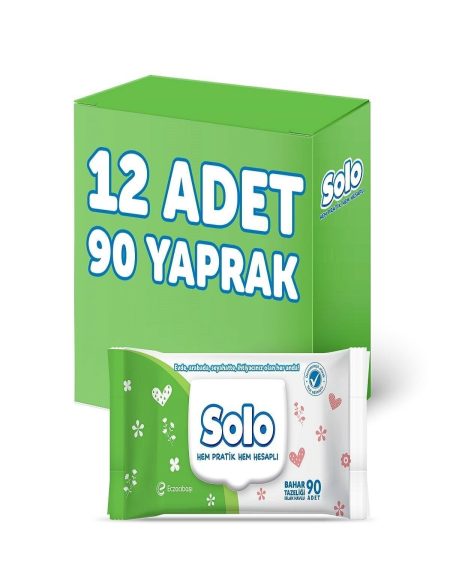 Islak Havlu Kapaklı 90 Yaprak X 12'li Set