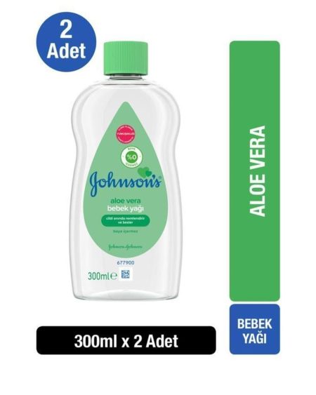 Johnsons Baby Yağ Aloe Vera 300 ml X 2 Adet