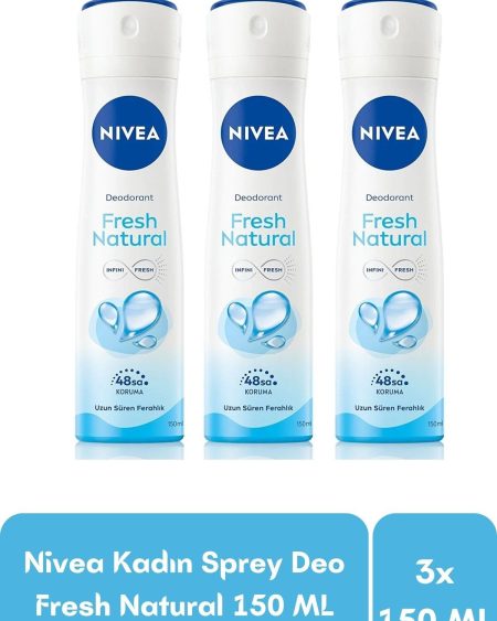 Kadın Deodorant Fresh Natural 150 ML X 3 Adet