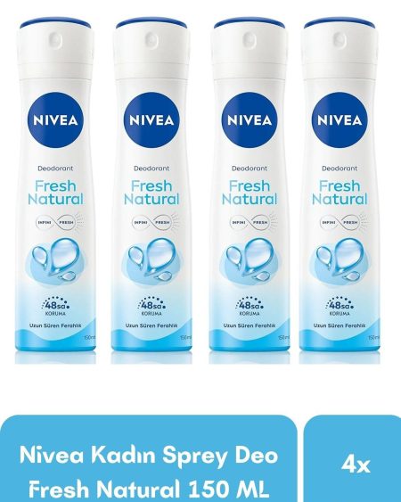 Kadın Deodorant Fresh Natural 150 ML X 4 Adet
