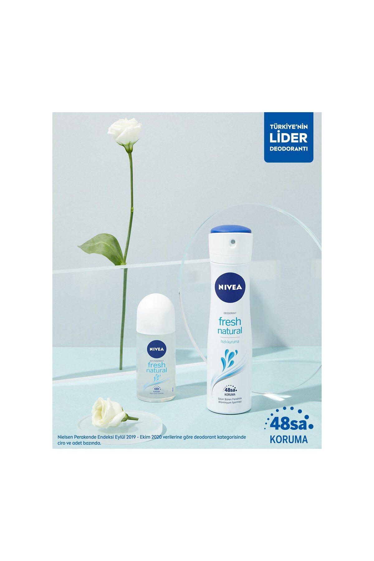 Kadın Deodorant Fresh Natural 150 ML X 4 Adet - Görsel 6