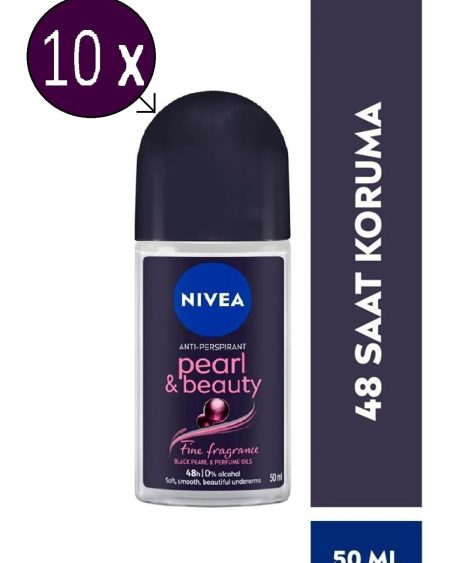 Kadın Deodorant Pearl & Beauty Roll On 50 ml X 10 Adet