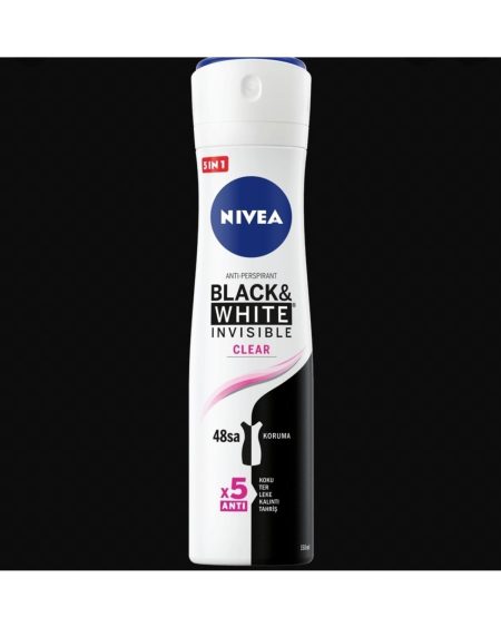 Kadın Sprey Deodorant Black&white Invisible Clear 150 Ml. Kadın