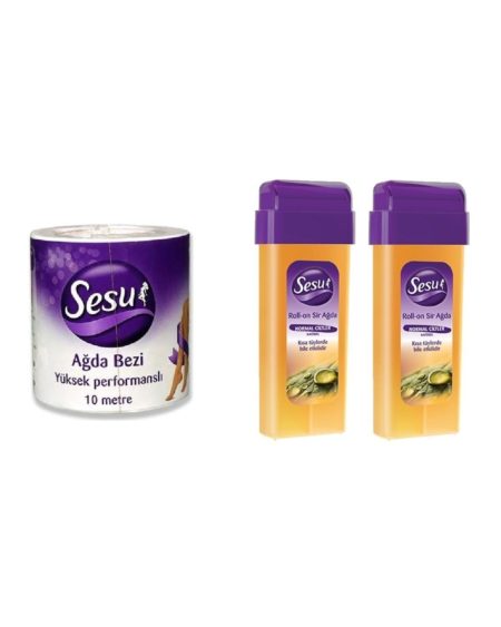 Kartuş Ağda  100ml X 2 + Ağda Bezi Rulo 10 Mt