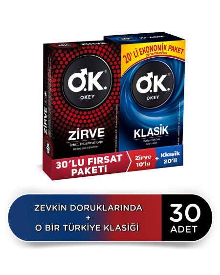 Klasik 20'li + Zirve 10'lu Prezervatif