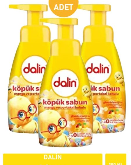Köpük Sabun Mango ve Portakal Kokulu 200 ml X 3 ADET