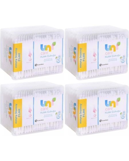 Kulak Temizleme Çubuğu 300 Adet Avantajlı Kutu (4 Lü Set)