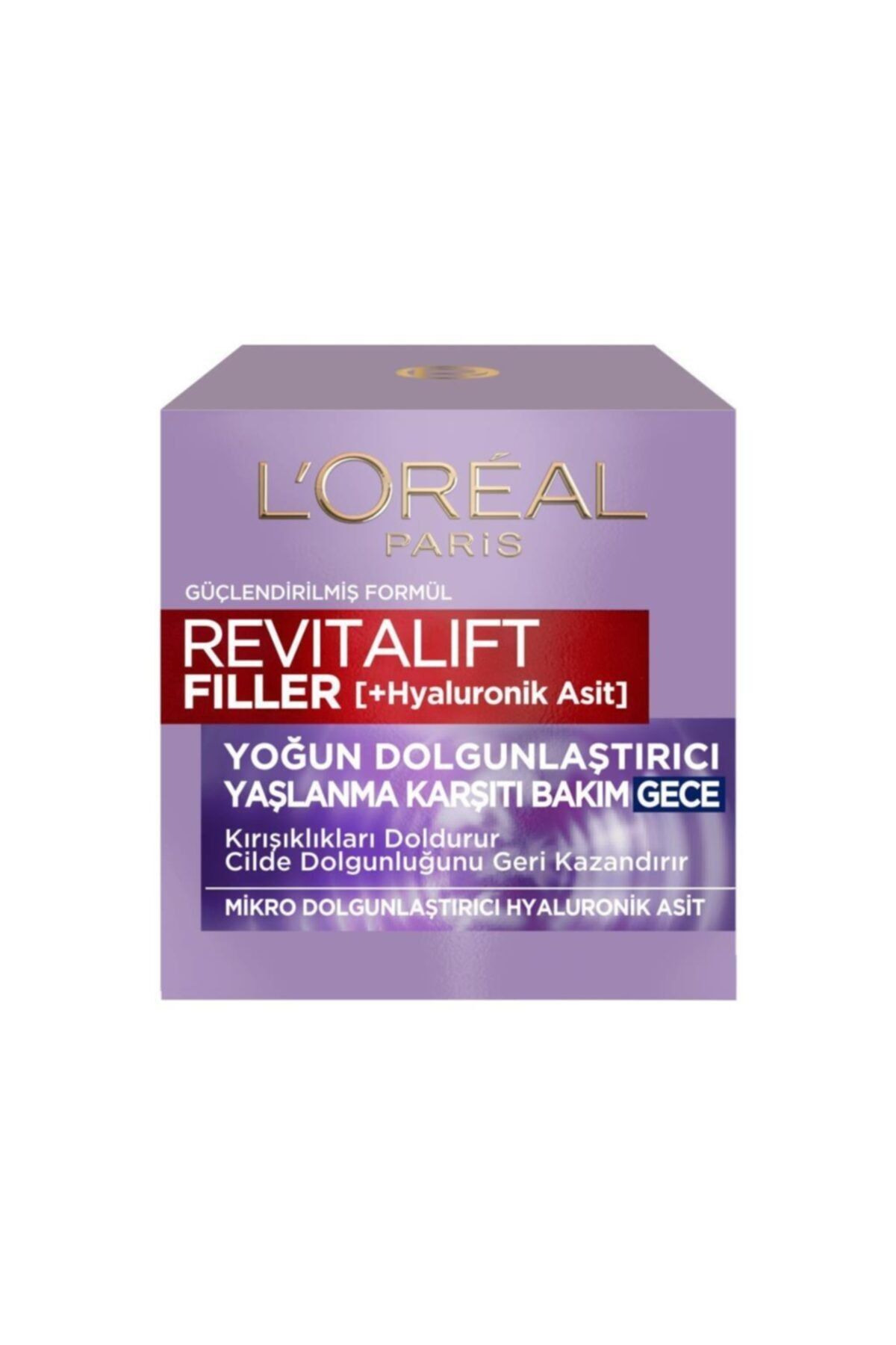 L'oréal Paris Revitalift Filler Yoğun Dolgunlaştırıcı Yaşlanma Karşıtı Gece Kremi 50ml - Hyaluronik - Görsel 2