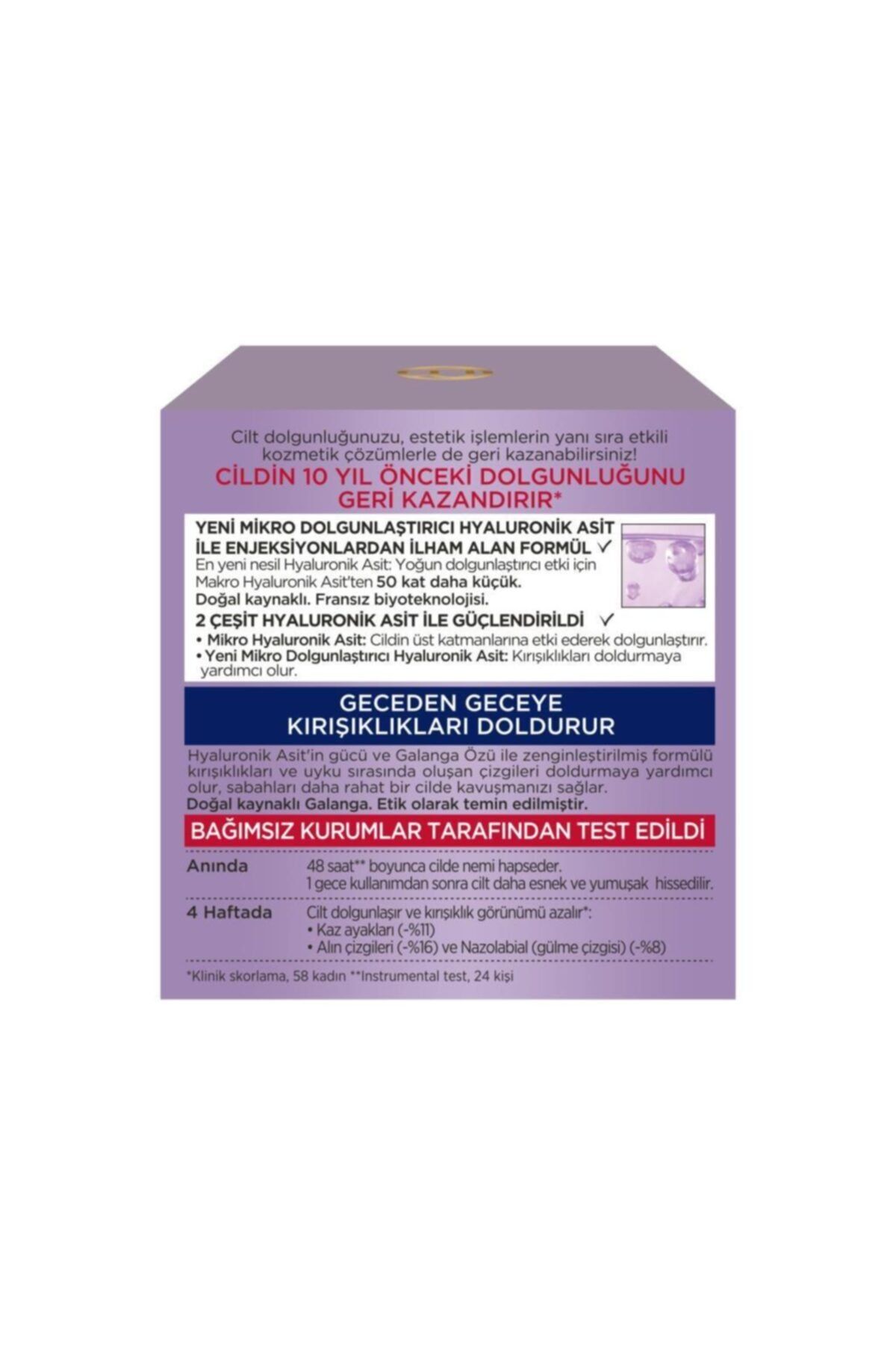 L'oréal Paris Revitalift Filler Yoğun Dolgunlaştırıcı Yaşlanma Karşıtı Gece Kremi 50ml - Hyaluronik - Görsel 3