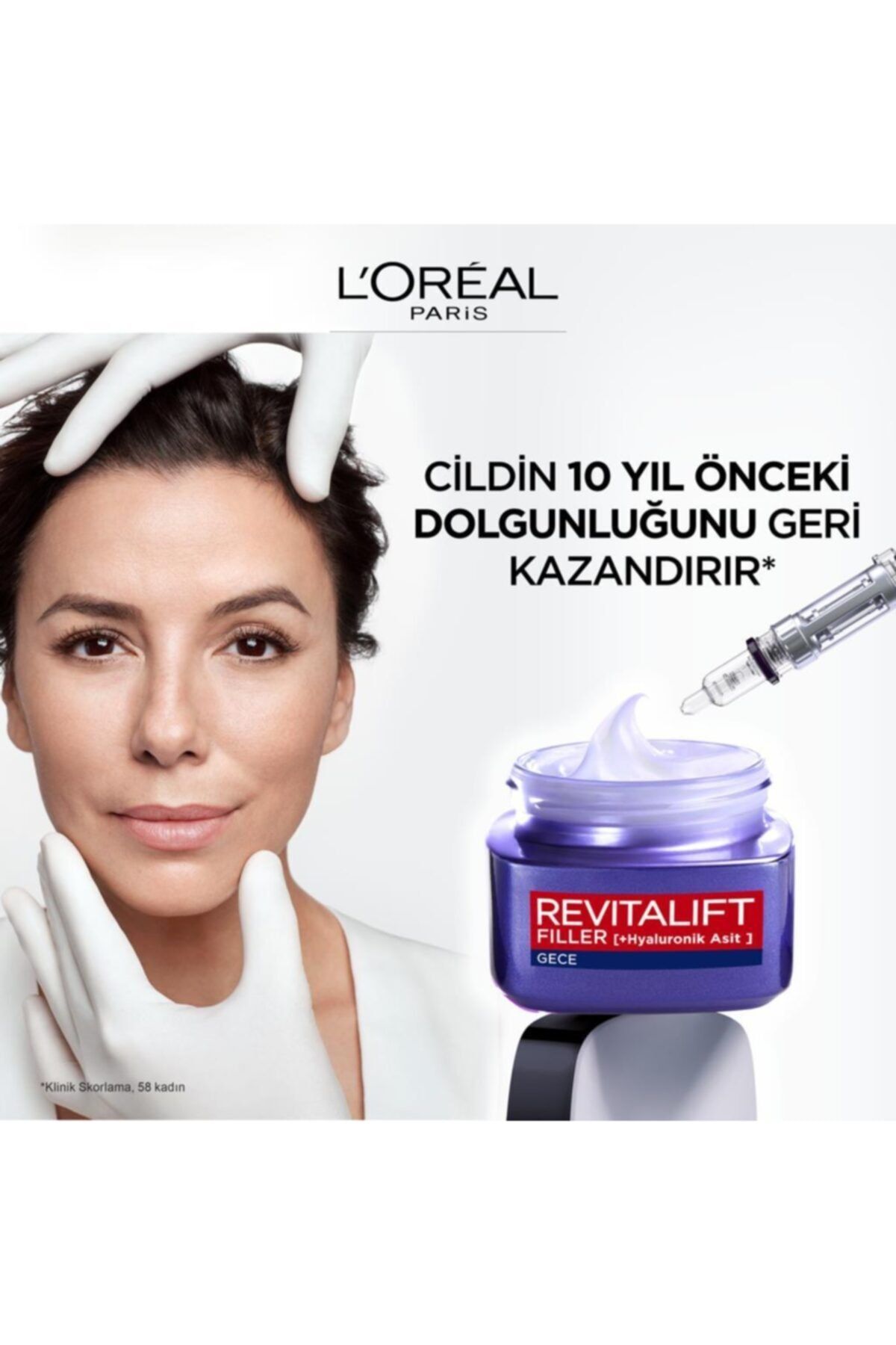 L'oréal Paris Revitalift Filler Yoğun Dolgunlaştırıcı Yaşlanma Karşıtı Gece Kremi 50ml - Hyaluronik - Görsel 5