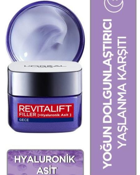 L'oréal Paris Revitalift Filler Yoğun Dolgunlaştırıcı Yaşlanma Karşıtı Gece Kremi 50ml - Hyaluronik