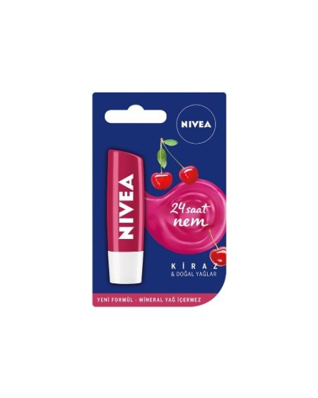 Lip Stick 4,8 Gr. Fruity Shine Kiraz Dudak Kremi (2'Lİ)