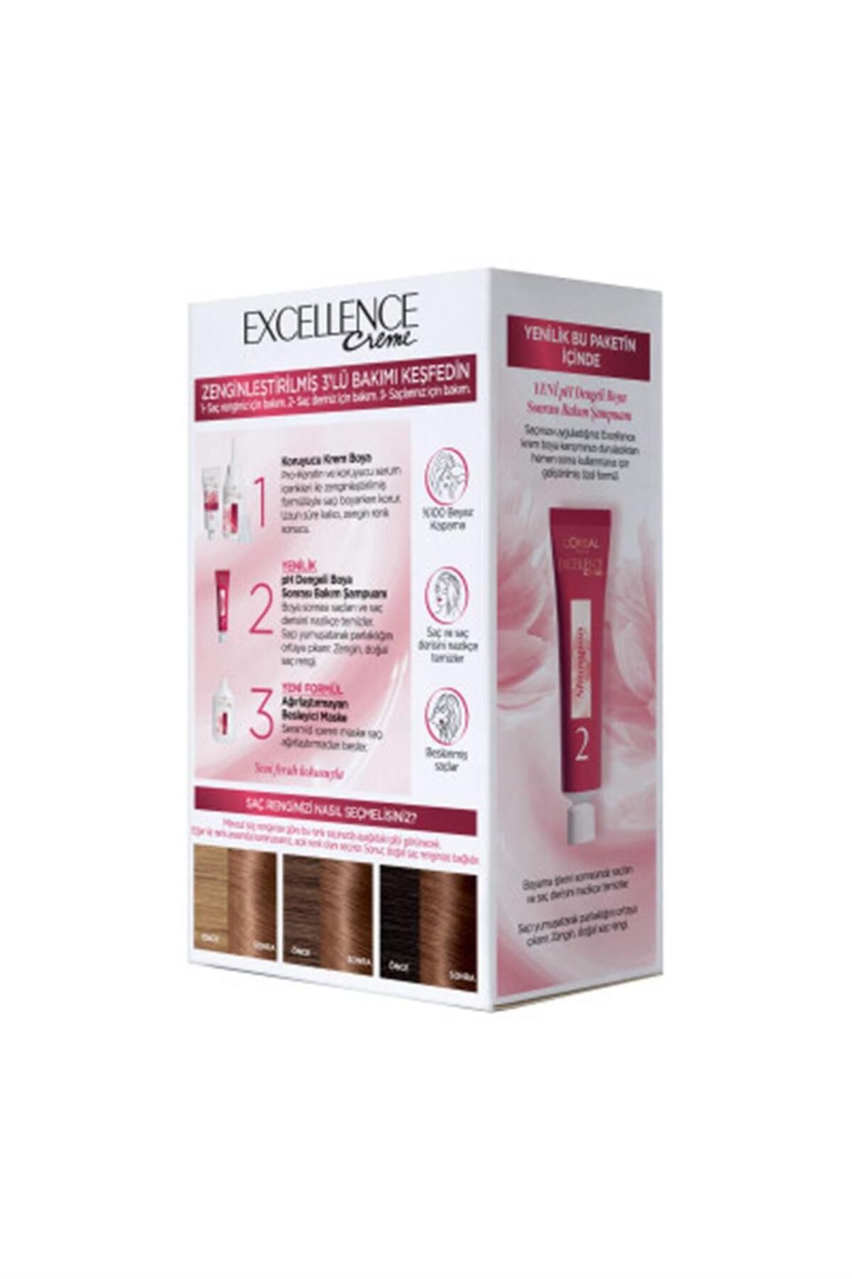 Loreal Excellence Creme 6.32 Altın Açık Kahve - Görsel 2