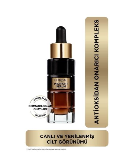 Loreal Midnight Serum Cilt Yenileme & Cilt Görünümü Canlandırma Etkili- 30 Ml