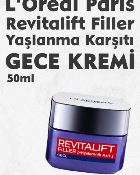 Loreal Paris Revitalift Filler Yaşlanma Karşıtı Krem Gece 50 ml