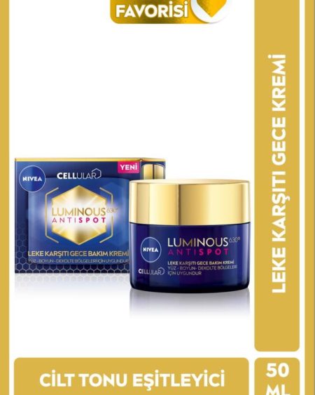 Luminous630 Leke Karşıtı Gece Yüz Bakım Kremi 50ml, Cilt Tonu EşitleyiciS.SAKLI GG233