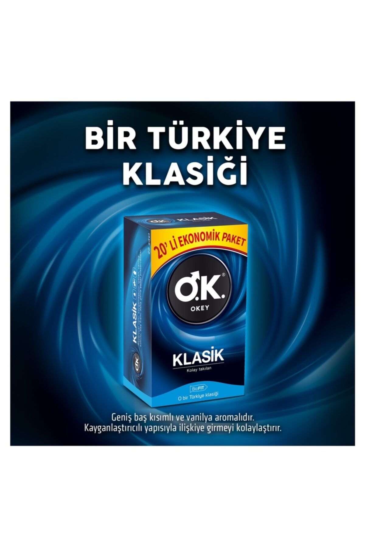 Marka: Ok Klasik Ekonomik Paket 20'li Kategori: Prezervatif - Görsel 2