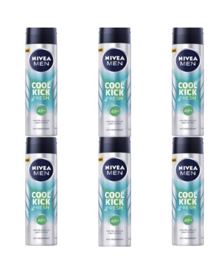 Men Cool Kick Fresh Erkek Deodorant Sprey 150 ml x 6
