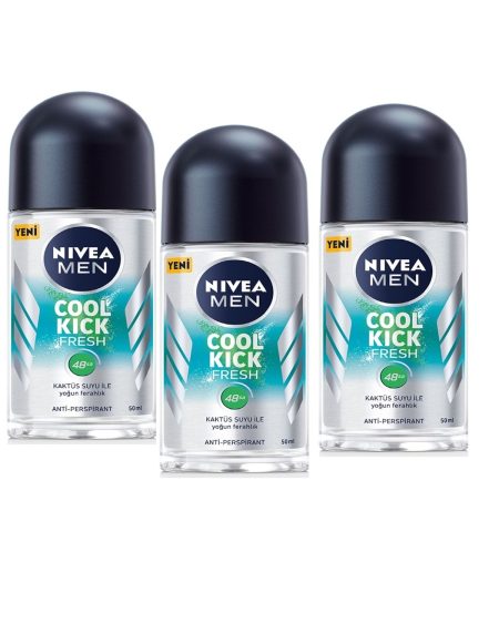 Men Cool Kick Fresh Erkek Roll-on 50 ml 3 Adet