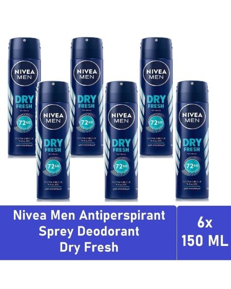 Men Deodorant Dry Fresh 150 ML - 6'lı Avantaj Paketi