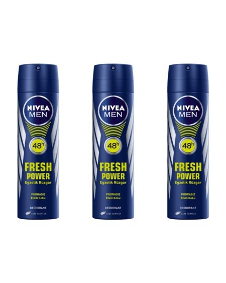 Men Fresh Power Deodorant 150ml 3'lü Paket 14514704360