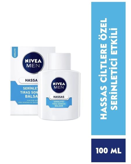 Men Hassas Serinletici Tıraş Sonrası Balsam 100ml Hassas Ciltler,alkolsüz Formül, Hızlı Emilir