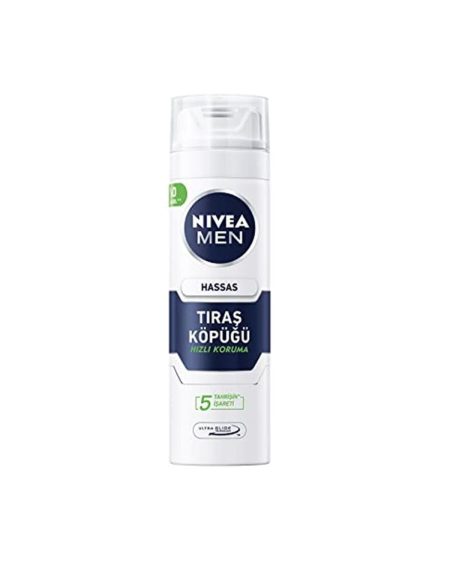 Men Hassas Tıraş Köpüğü 200 ml Hassas Ciltlere Özel Hızlı Koruma