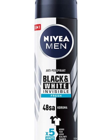 Men Invisible Black & Wwhite Fresh Erkek Deodorant Sprey 150 ml