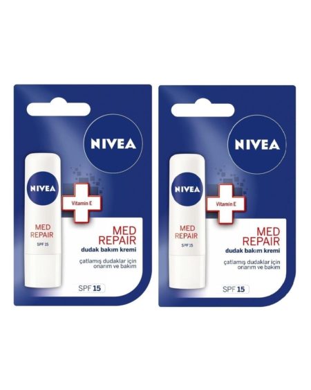 Nıvea Dudak Kremı Med Repaır 4.8gr X2