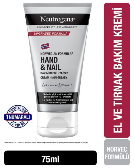 Norveç Formülü El & Tırnak Bakım Kremi, 75 ml