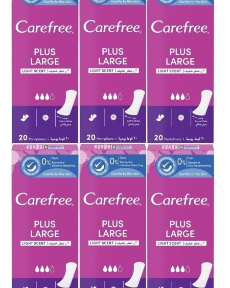 O.B Carefree Günlük Ped Hafif Parfümlü Plus Large 120 Adet (6PK*20)