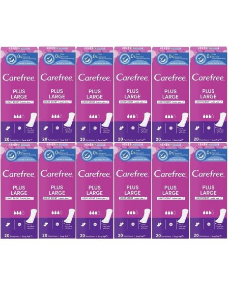 O.B Carefree Günlük Ped Hafif Parfümlü Plus Large 240 Adet (12PK*20)