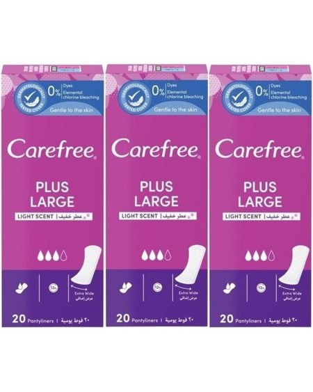 O.B Carefree Günlük Ped Hafif Parfümlü Plus Large 60 Adet (3PK*20)