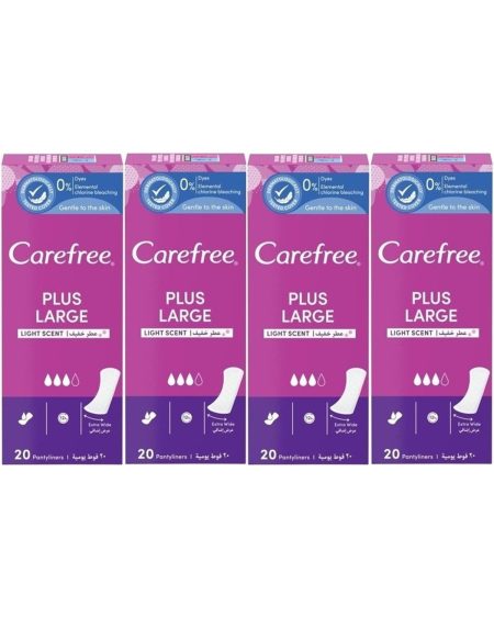 O.B Carefree Günlük Ped Hafif Parfümlü Plus Large 80 Adet (4PK*20)