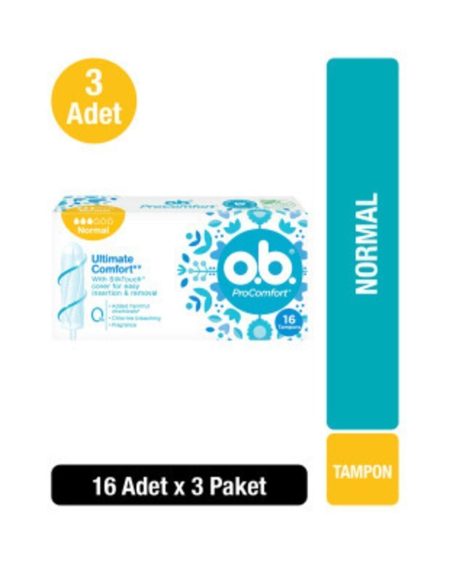 O.b Tampon Normal 16'lı X3