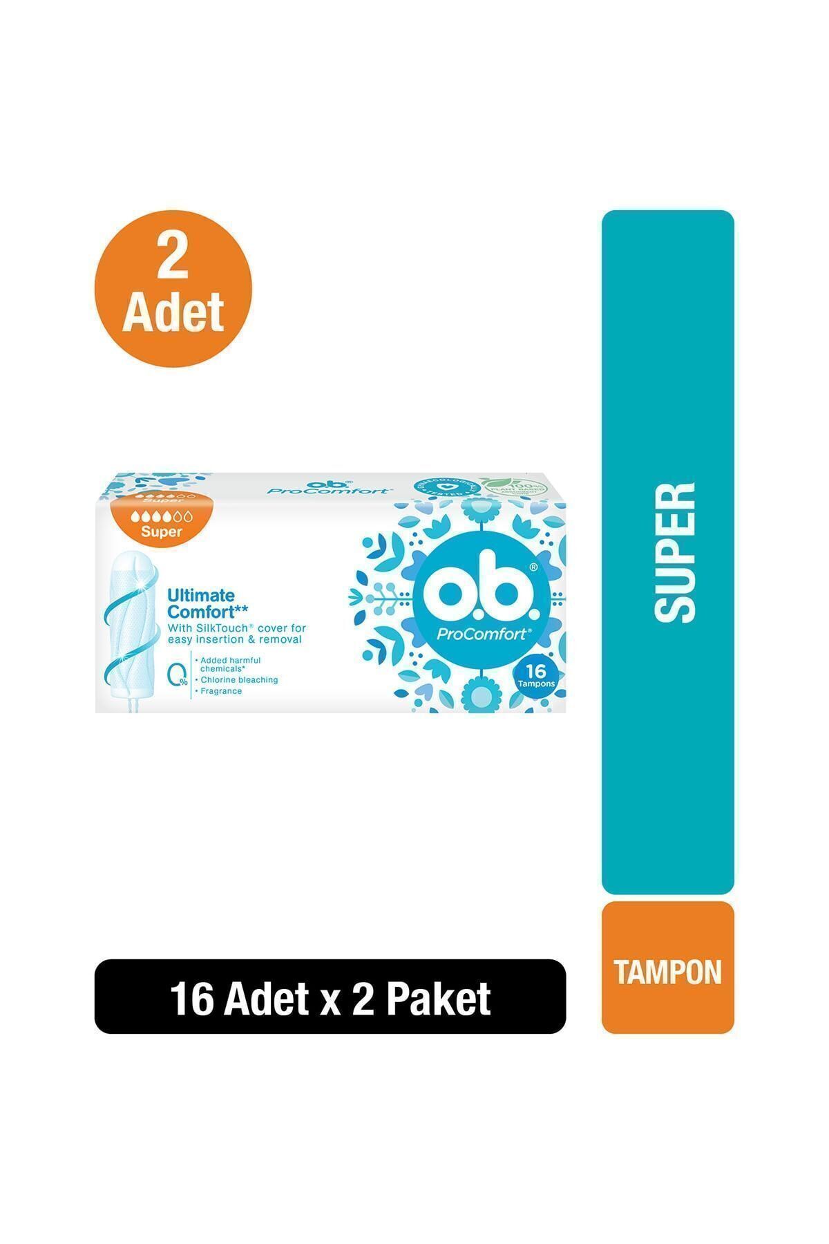 O.b Tampon Süper 16'lı X2