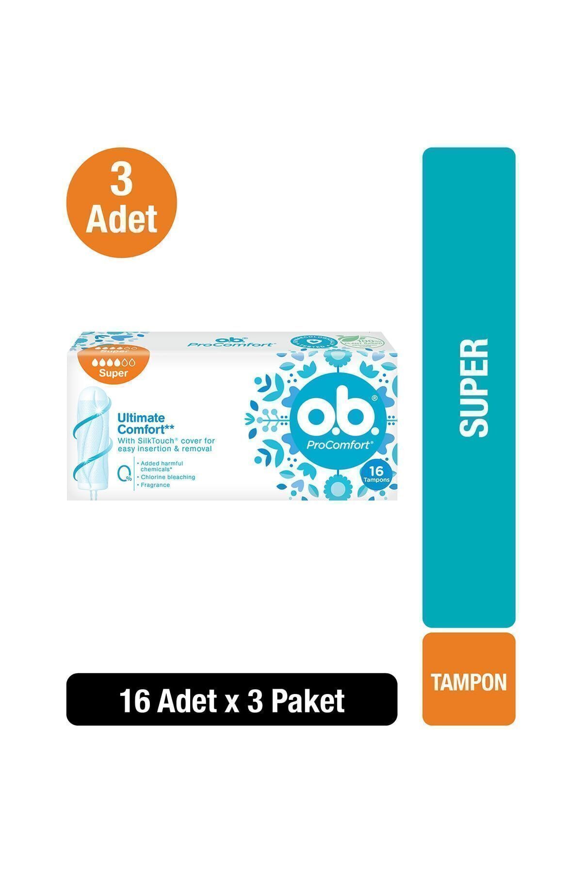 O.b Tampon Süper 16'lı X3