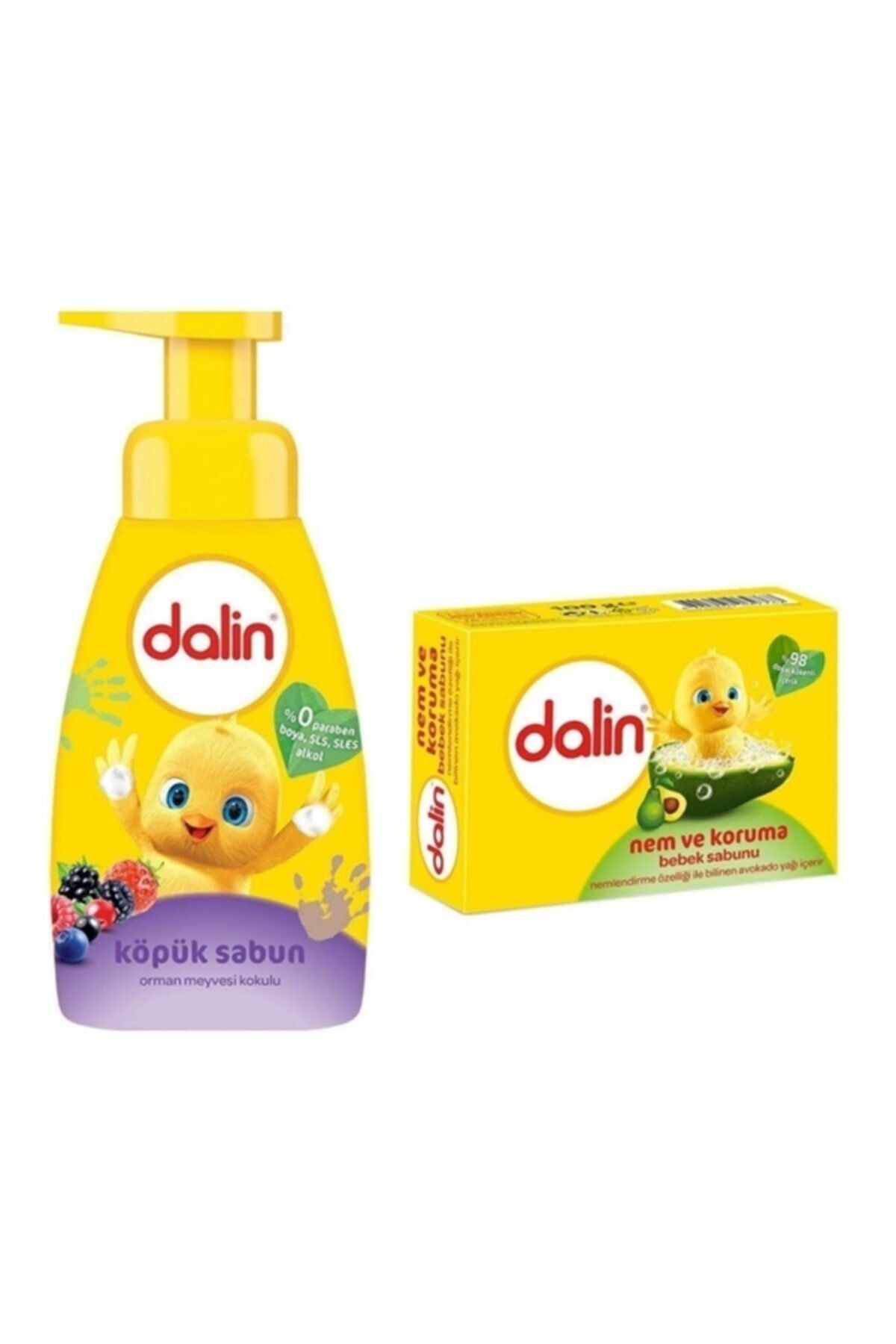 Orman Meyveleri Köpük Sabun 200 ml ve Avokado Bebek Sabunu 100 gr